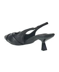 French Connection Women's Buckles Slingback Kitten Heel