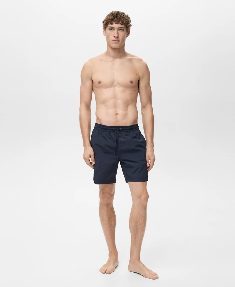Mango Men's Basic Drawstring Swimsuit