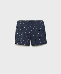 Mango Men's Seashell Print Swimsuit