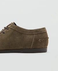 Mango Men's Suede Nautical Shoes