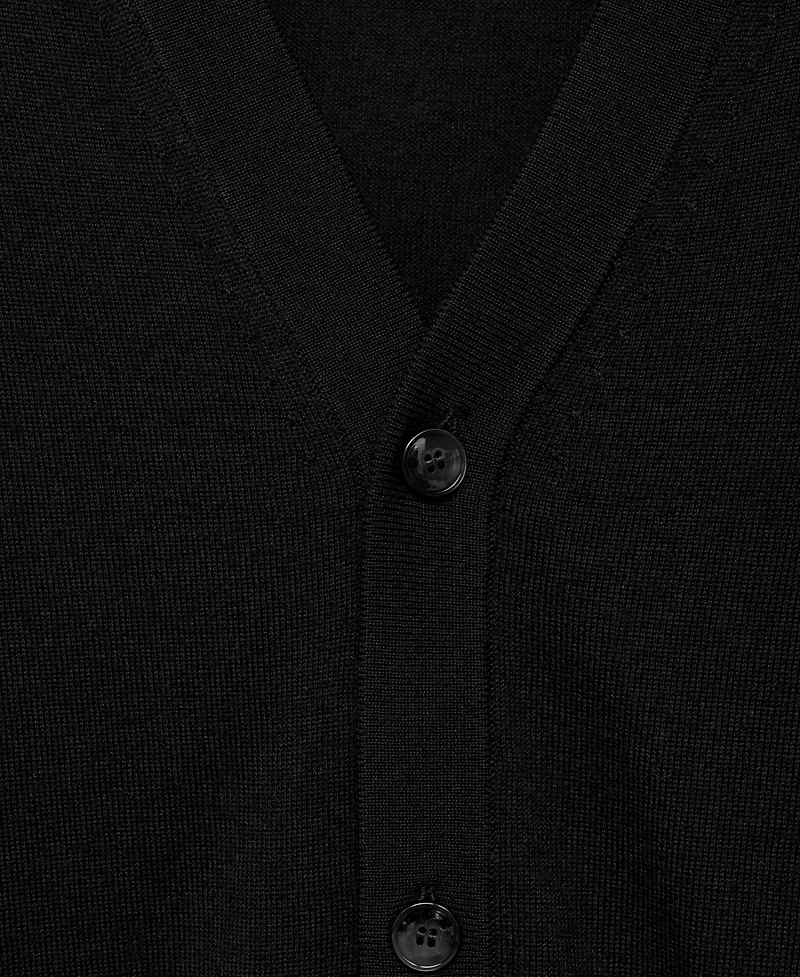 Mango Men's Merino Wool Cardigan