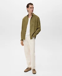 Mango Men's Lyocell Pocket Shirt
