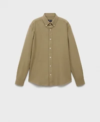 Mango Men's Cotton Oxford Shirt