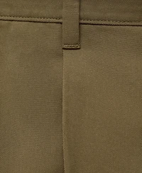 Mango Men's Cotton-Blend Straight-Leg Pleated Pants