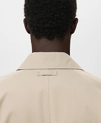 Mango Men's Classic Water-Repellent Trench Coat