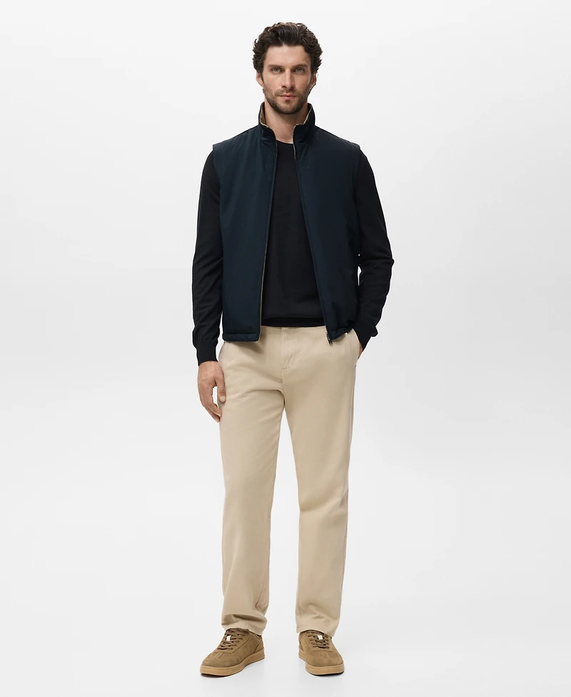 Mango Men's Reversible Water-Repellent Gilet