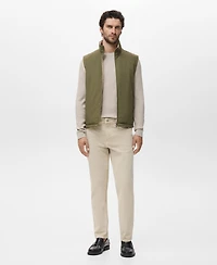 Mango Men's Reversible Water-Repellent Gilet