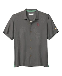 Tommy Bahama Men's Gray Oklahoma Sooners Catch of the Day Camp IslandZone Button-Up Shirt