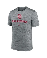 Jordan Men's Gray Oklahoma Sooners Primetime Velocity T-Shirt