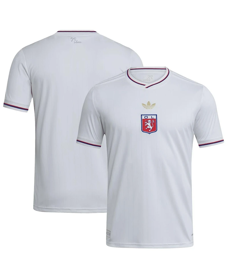 Adidas Men's White Olympique Lyonnais 2025/26 Home Replica Jersey