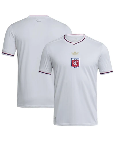 Adidas Men's White Olympique Lyonnais 2025/26 Home Replica Jersey