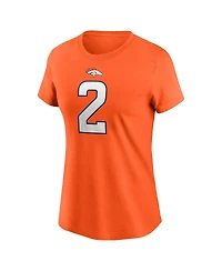 Nike Women's Patrick Surtain Ii Orange Denver Broncos Player Name Number T-Shirt