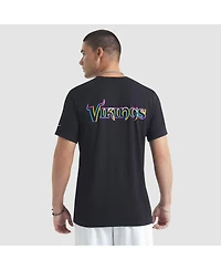 Nike Men's Black Minnesota Vikings 2025 Nfl Crucial Catch Tri-Blend Dri-fit T-Shirt