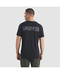 Nike Men's Black New Orleans Saints 2025 Nfl Crucial Catch Tri-Blend Dri-fit T-Shirt