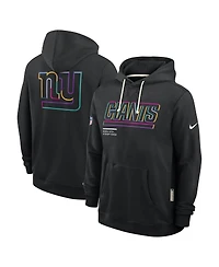 Nike Men's Black New York Giants 2025 Nfl Crucial Catch Sideline Standard Issue Dri-fit Hoodie