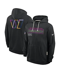 Nike Men's Black Washington Commanders 2025 Nfl Crucial Catch Sideline Standard Issue Dri-fit Hoodie