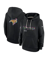 Nike Women's Black Minnesota Vikings 2025 Nfl Crucial Catch Sideline Standard Issue Dri-fit Hoodie