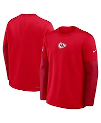 Nike Men's Red Kansas City Chiefs Sideline Scripted to Win Performance Long Sleeve T-Shirt