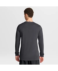 Nike Men's Anthracite Chicago Bears Primetime Legend Icon Performance Long Sleeve T-Shirt