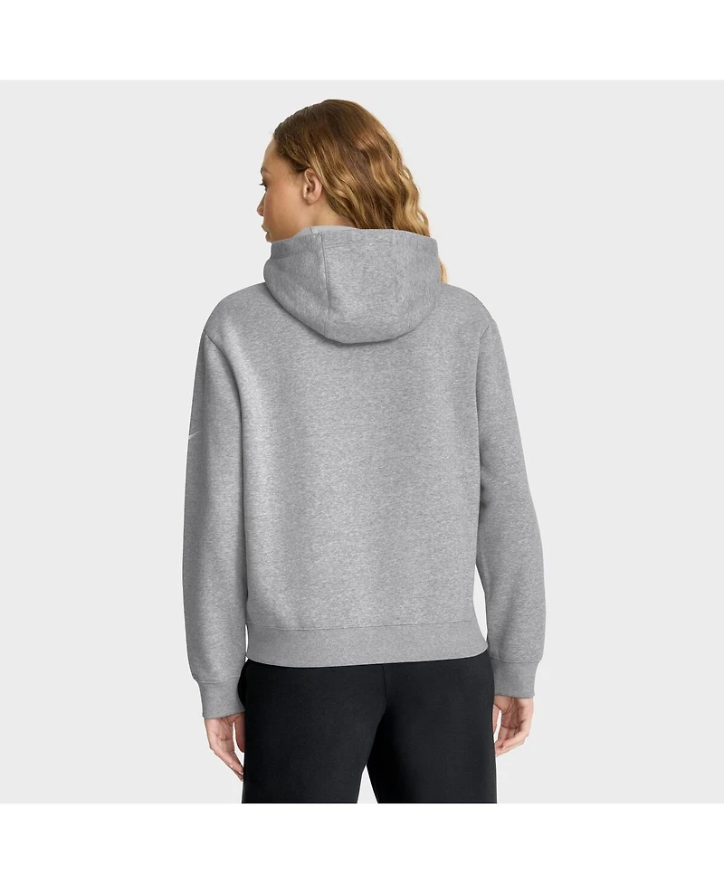 Nike Women's Heather Gray Philadelphia Eagles Club Fleece Pullover Hoodie