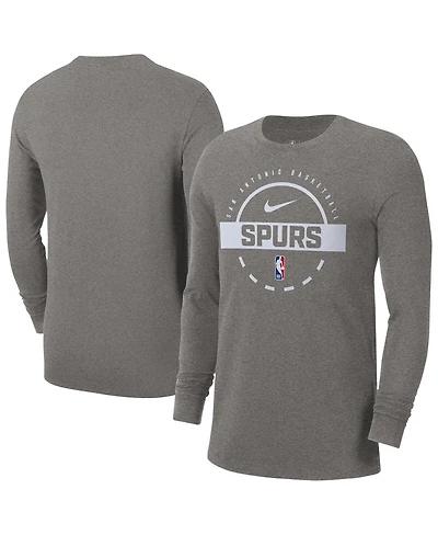 Nike Men's Charcoal San Antonio Spurs Authentic Long Sleeve Practice T-Shirt