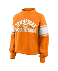 Fanatics Women's Tennessee Orange Volunteers Oversized Hometown Premium Punt Coverage Raglan Pullover Sweatshirt