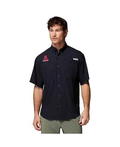 Columbia Men's Black Alabama Crimson Tide Tamiami Omni-Shade Button-Down Shirt