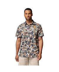 Columbia Men's Camo Tennessee Volunteers Super Slack Tide Omni-Wick Button-Up Shirt