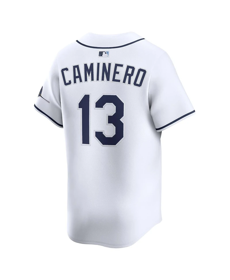 Nike Men's Junior Caminero White Tampa Bay Rays Home Limited Jersey