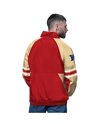 Starter Men's Scarlet San Francisco 49ers Prospect Half-Zip Pullover Sweatshirt