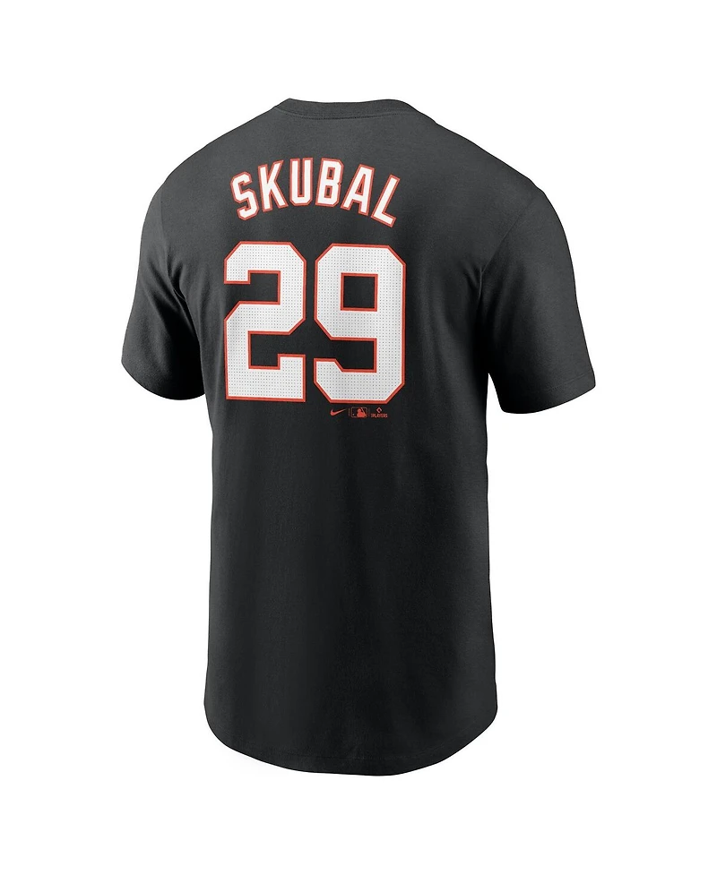 Nike Men's Tarik Skubal Black Detroit Tigers Fuse Name Number T-Shirt