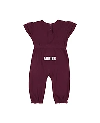 Colosseum Baby Boys and Girls Maroon Texas A&M Aggies Beautopia Waffle Knit Romper
