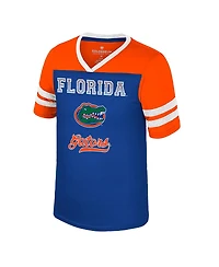 Colosseum Big Girls Royal Florida Gators Princess Bubblegum Bling T-Shirt
