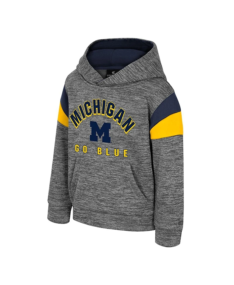 Colosseum Toddler Gray Michigan Wolverines Wizard City Hoodie