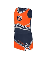 Colosseum Big Girls 2-Piece Navy Auburn Tigers Lollipop Park Cheer Set