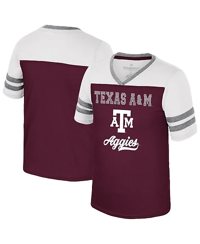 Colosseum Big Girls Maroon Texas A&M Aggies Princess Bubblegum Bling T-Shirt