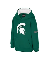 Colosseum Toddler Green Michigan State Spartans Big Logo Volume Fleece Pullover Hoodie