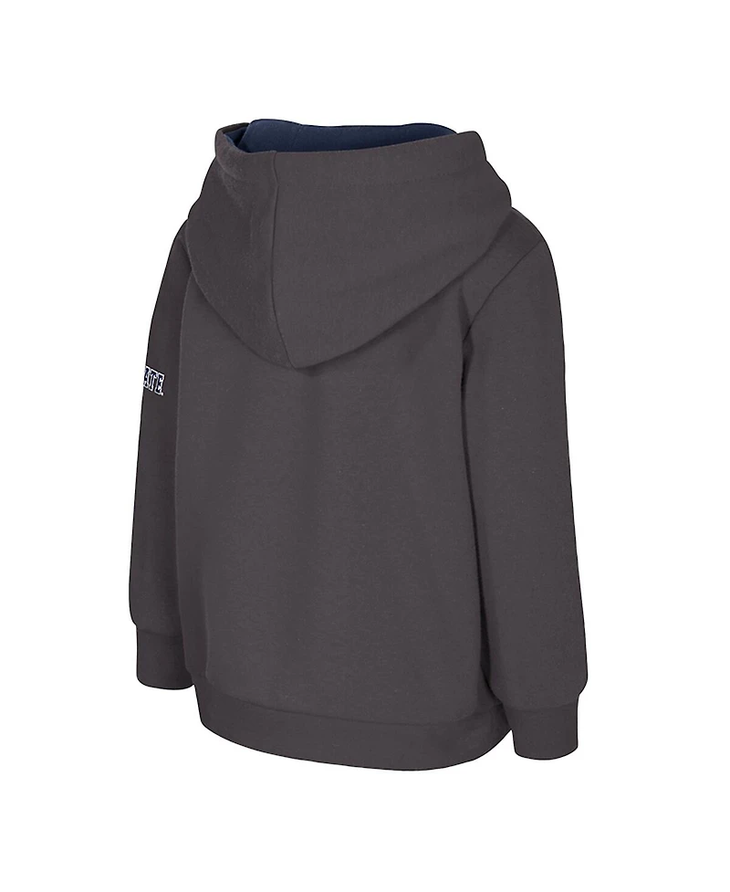 Colosseum Toddler Charcoal Penn State Nittany Lions Big Logo Volume Fleece Pullover Hoodie