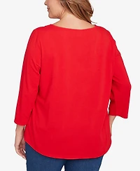 Ruby Rd. Plus Happy Howlidays Knit Top