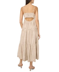 1.state Women's Square-Neck Tiered Maxi Dress