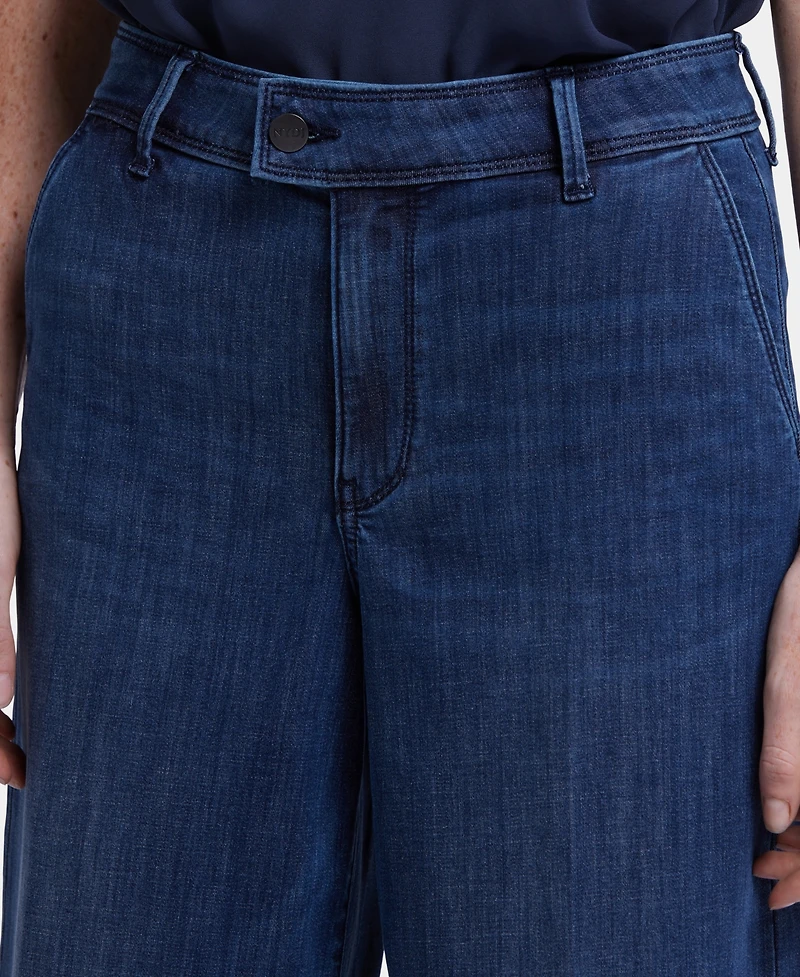 Nydj Women's Mona Wide Leg Trouser Ankle Jeans