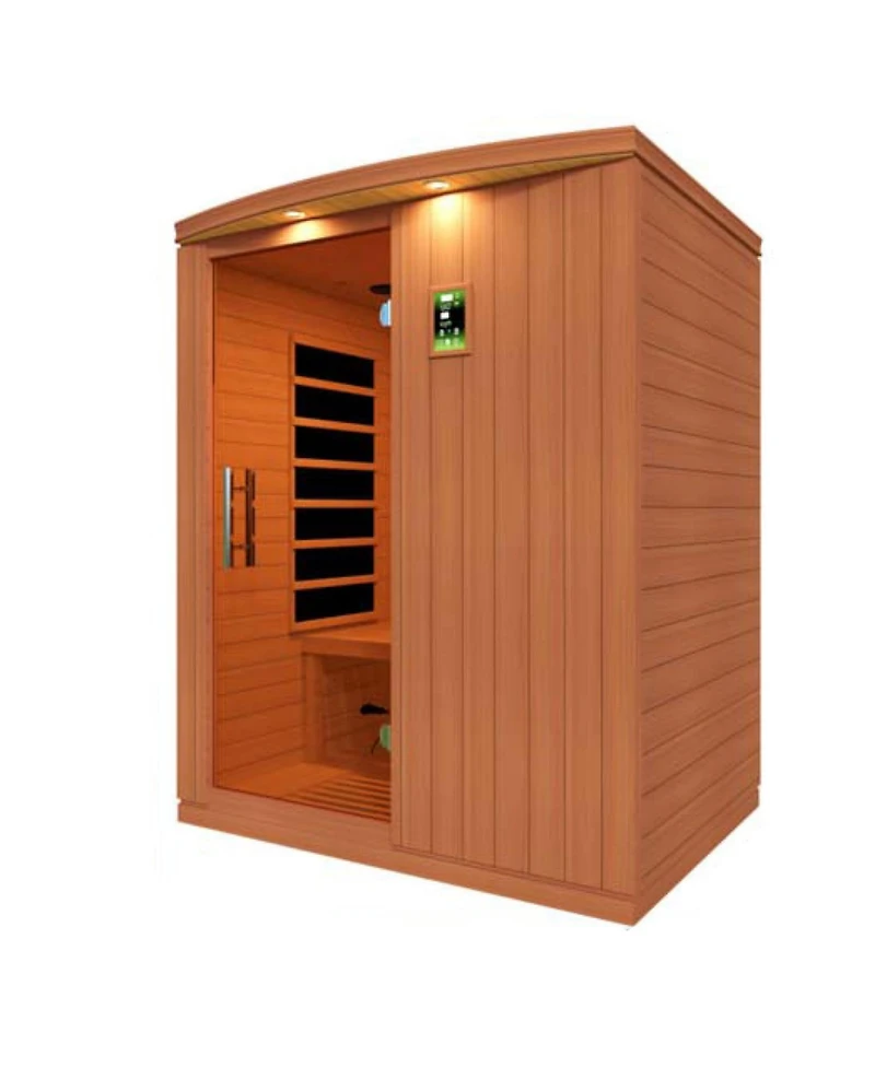 Dynamic Saunas Madrid Elite 3 Person Ultra Low Emf Infrared Lighting Home Sauna