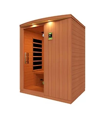 Dynamic Saunas Madrid Elite 3 Person Ultra Low Emf Infrared Lighting Home Sauna