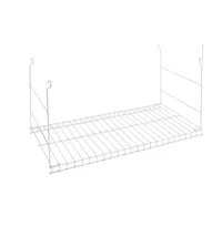 Rubbermaid 24 In Universal Closet Steel Wire Added Storage Hanging Shelf, White