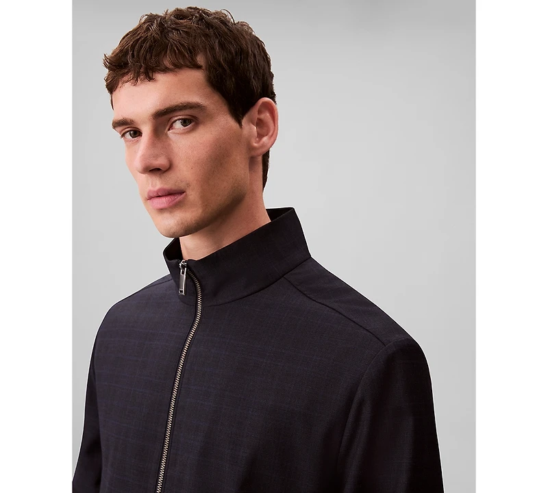 Calvin Klein Men's Yarn-Dyed Zip Jacket