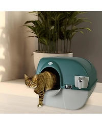 Omega Paw VMRA20-1-pr Premium Roll 'N Clean Self Cleaning Litter Box, Lg, Green