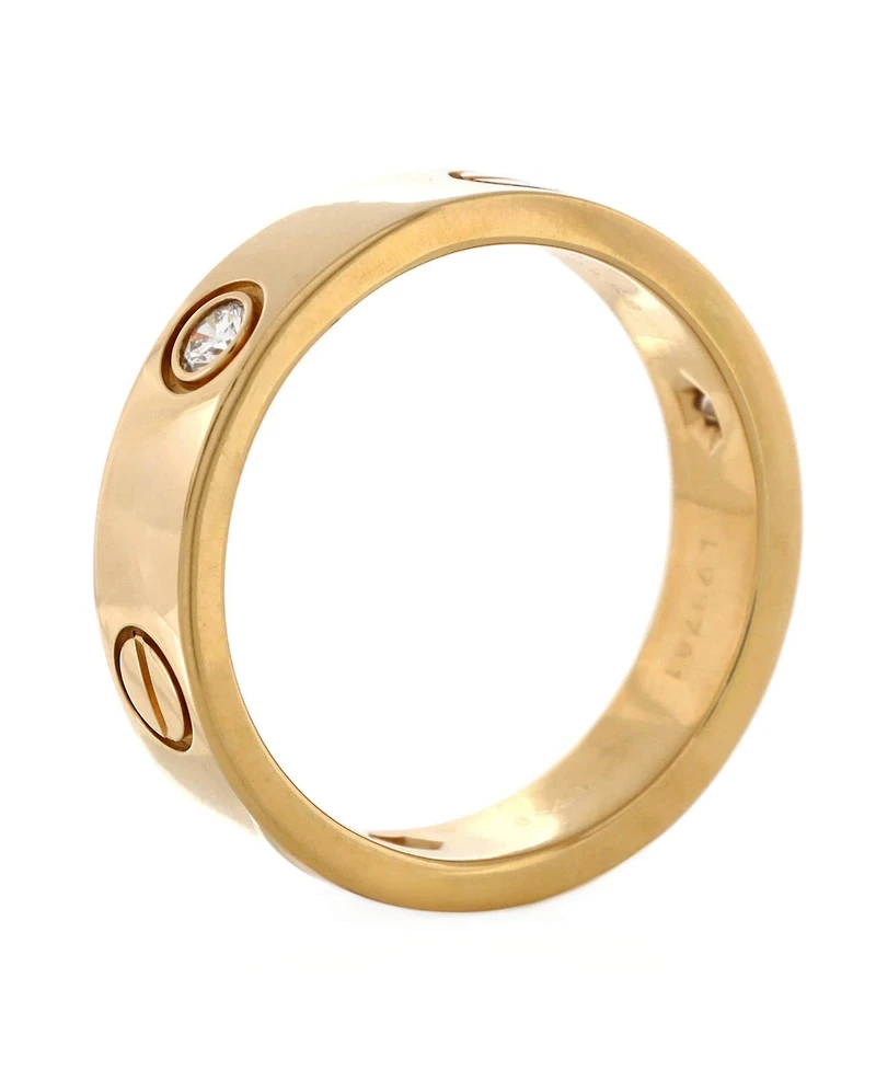 Pre-Owned Cartier Love 3 Diamonds Band Ring