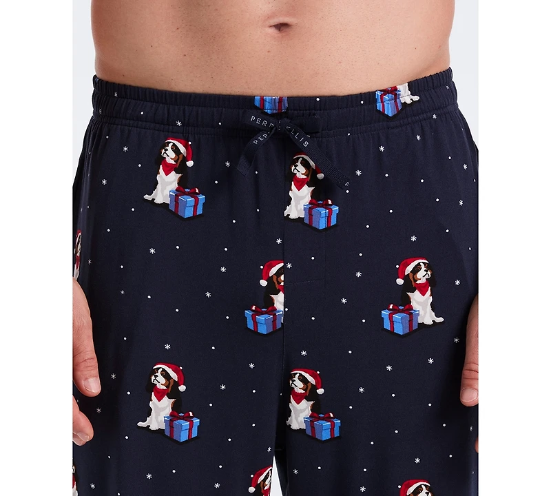 Perry Ellis Portfolio Men's Deluxe Touch King Charles Pajama Pants