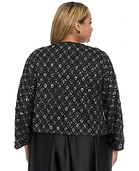 Muse Plus Jewel Neck Jacket