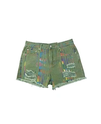 Blue Revival Women's Paloma Over The Rainbow High-Rise Denim Shorts